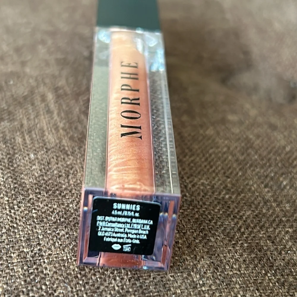 MORPHE Hot Tropic Lip Gloss SUNNIES (shimmering amber) FULL SIZE / BRAND NEW